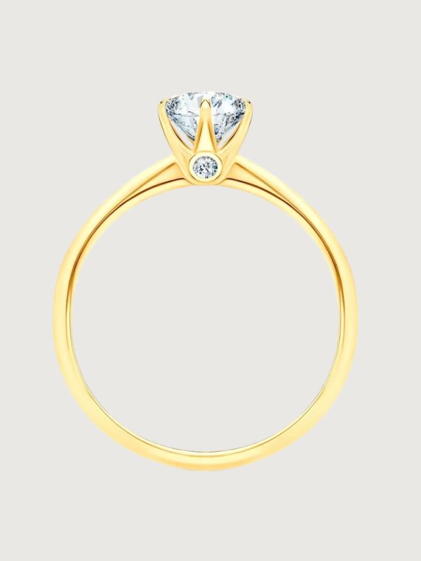 Inel de Logodna Imperial Splendor din Aur Galben cu Diamant 0.43Ct