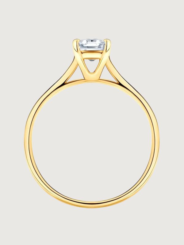 Inel de Logodna Chic Charm din Aur Galben cu Diamant 0.4Ct