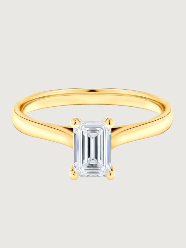 Inel de Logodna Chic Charm din Aur Galben cu Diamant 0.5Ct