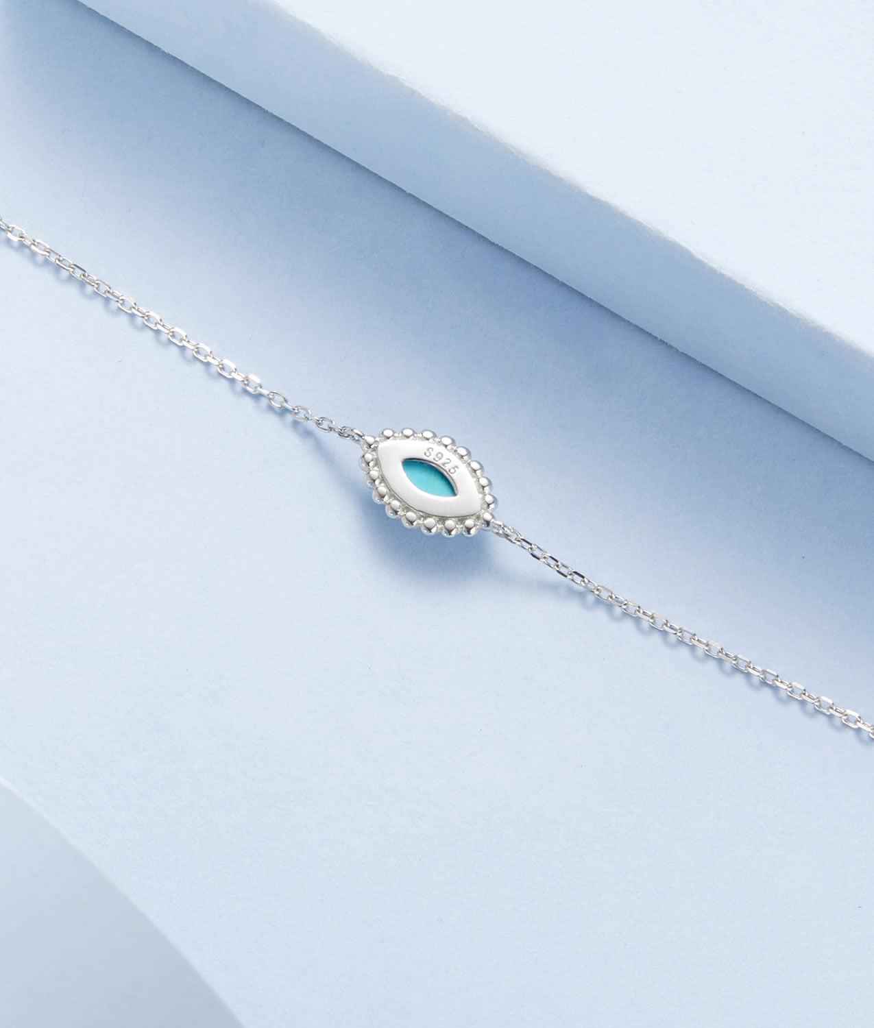 Bratara din argint Azure Guardian