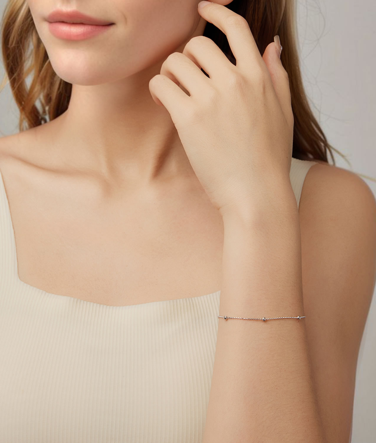 Bratara din argint Whisper Beads