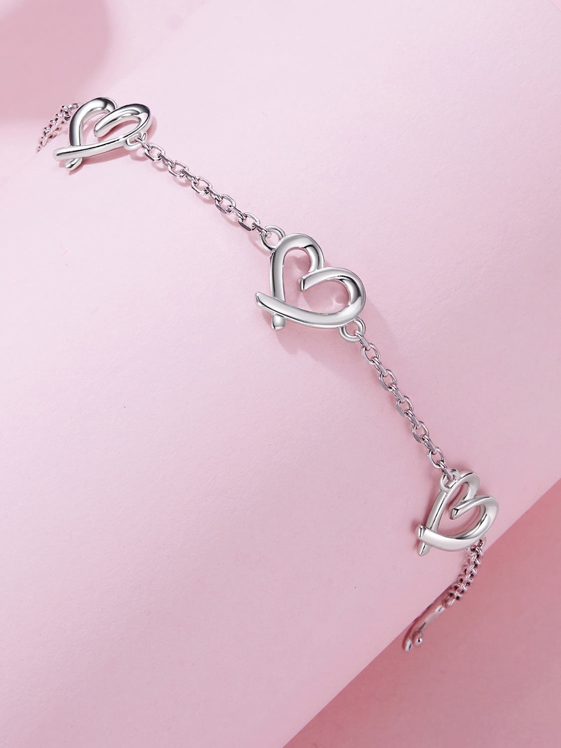 Bratara din Argint Hearts Chain