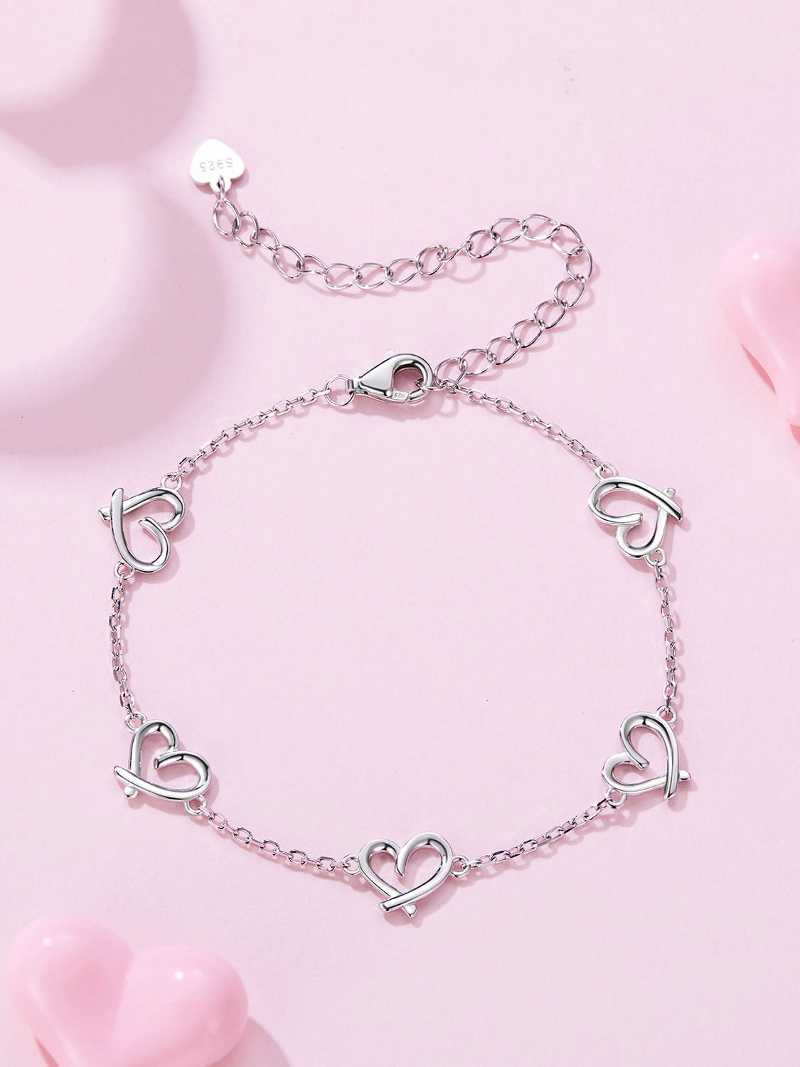 Bratara din Argint Hearts Chain