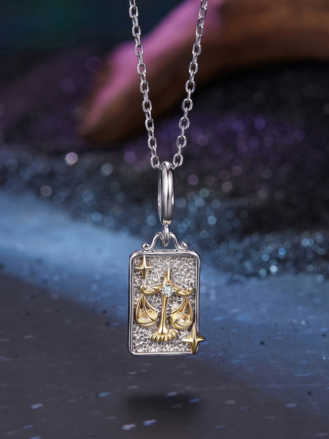 Colier din Argint Zodiac Libra Balance