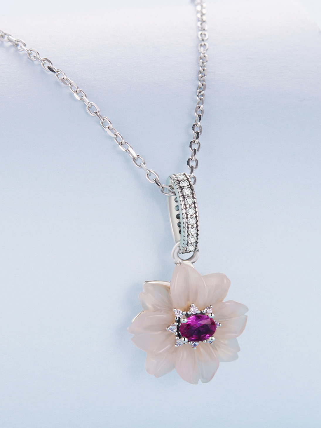 Colier din Argint Blush Bloom