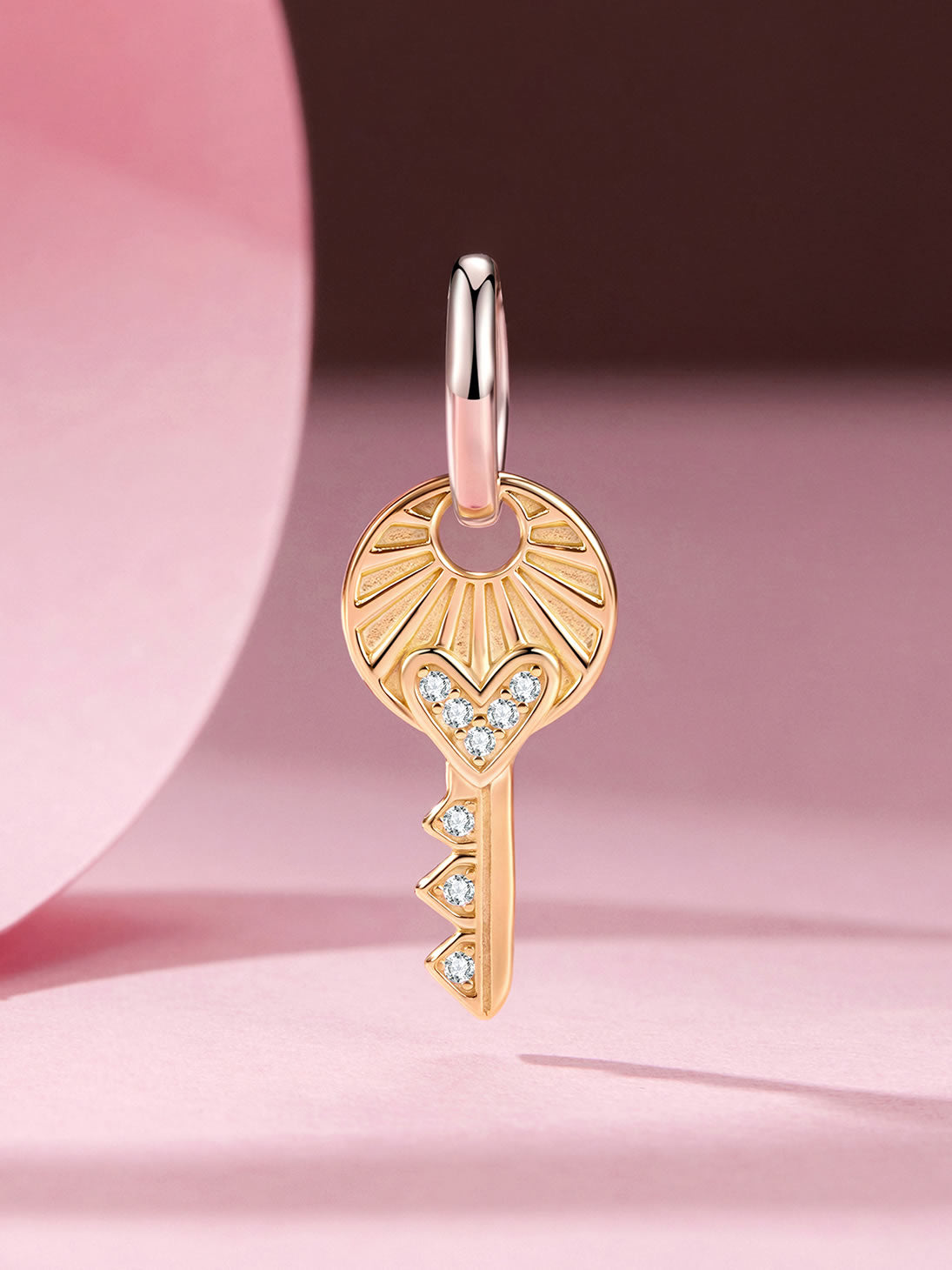 Pandantiv din Argint Golden Key of Love