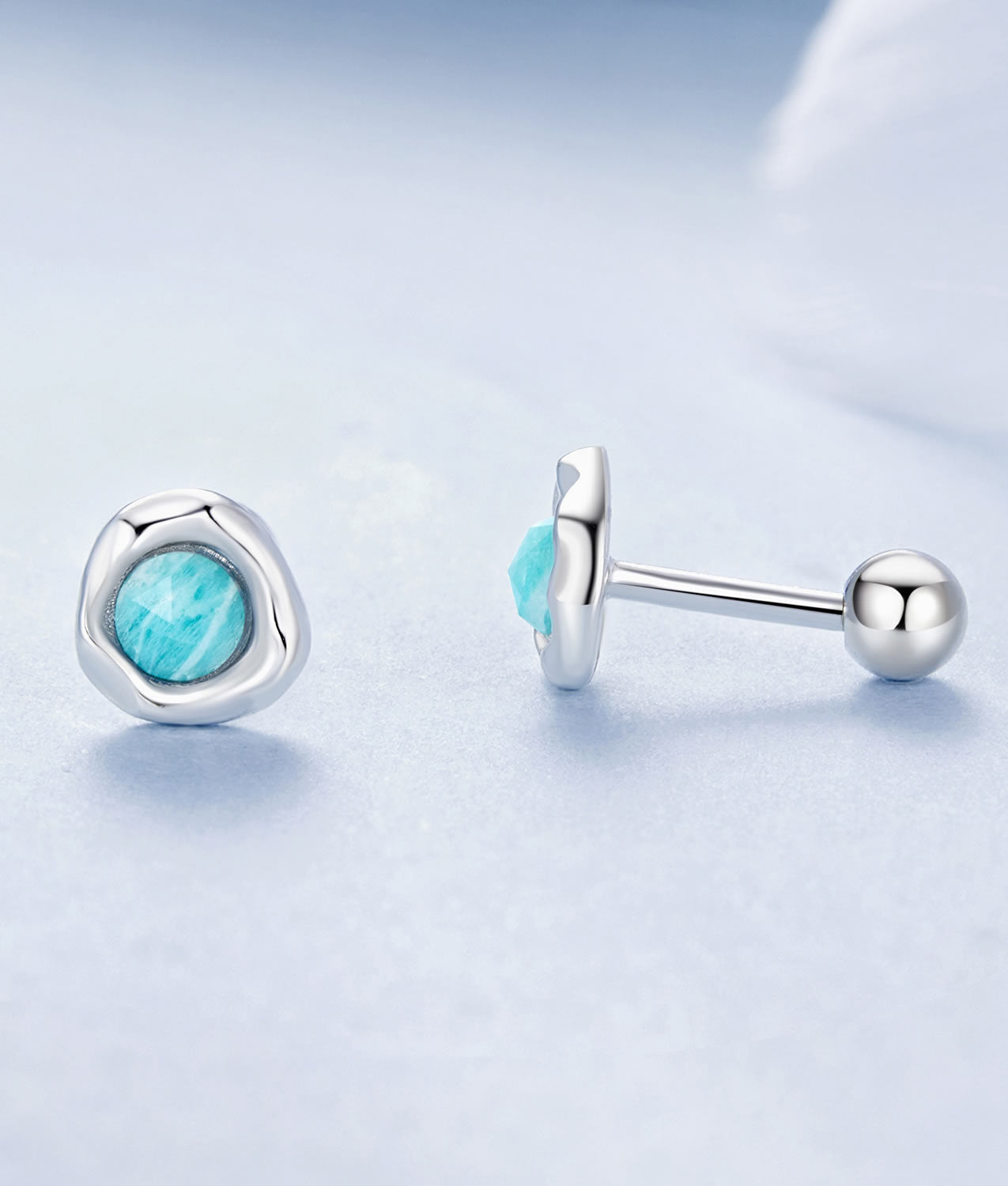 Cercei din Argint Ocean Bloom