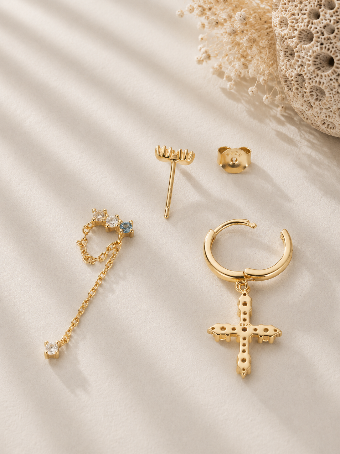 Cercei din Argint Celestial Trinity