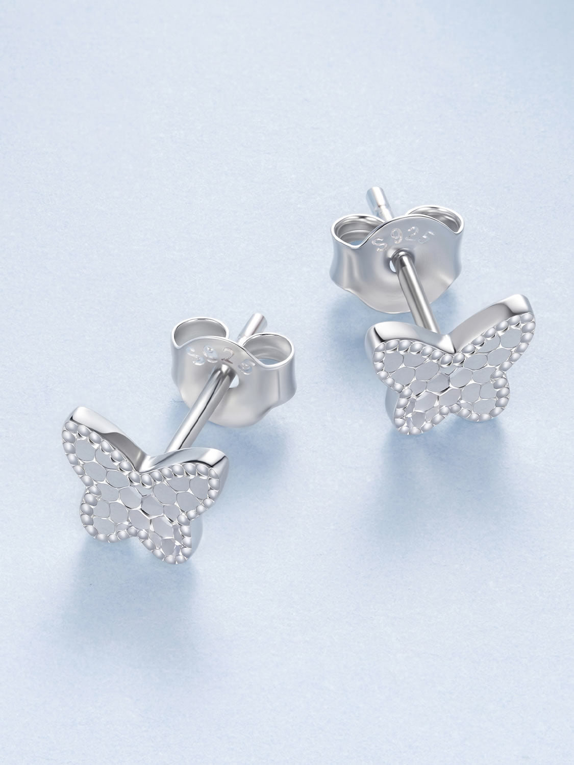 Cercei din Argint Butterfly Texture