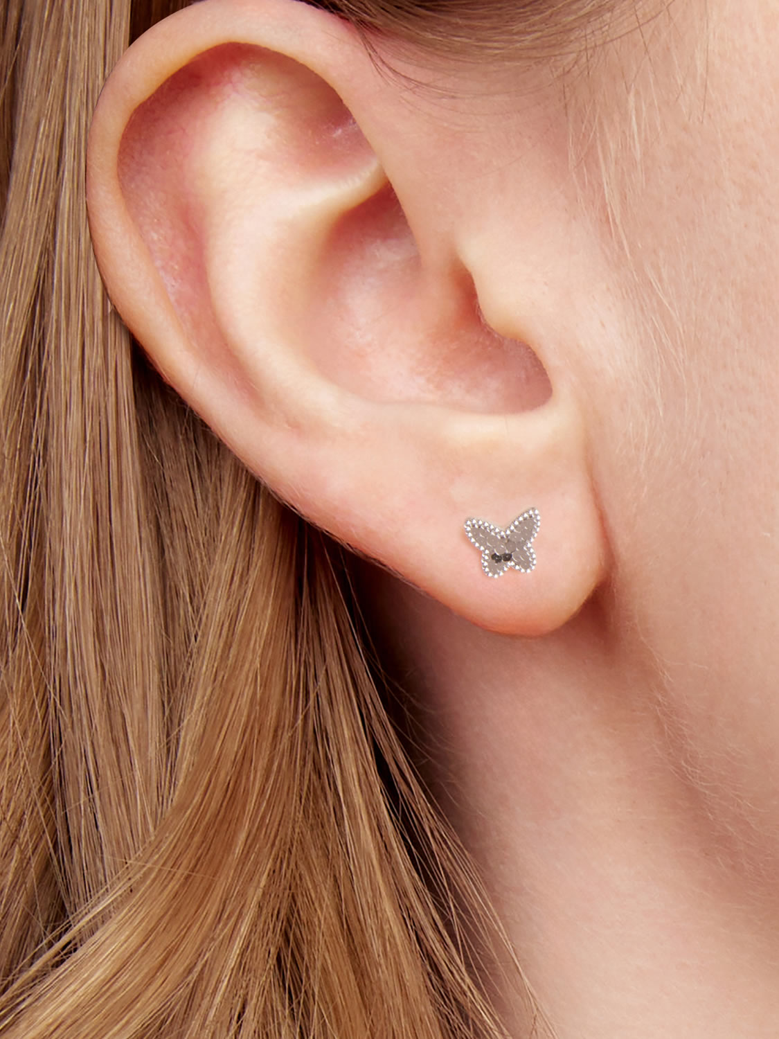 Cercei din Argint Butterfly Texture