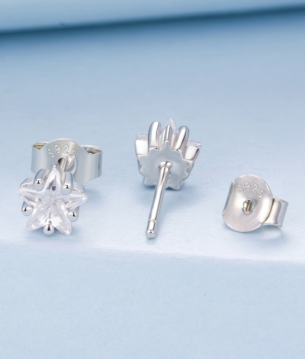 Cercei din Argint Crystal Starburst