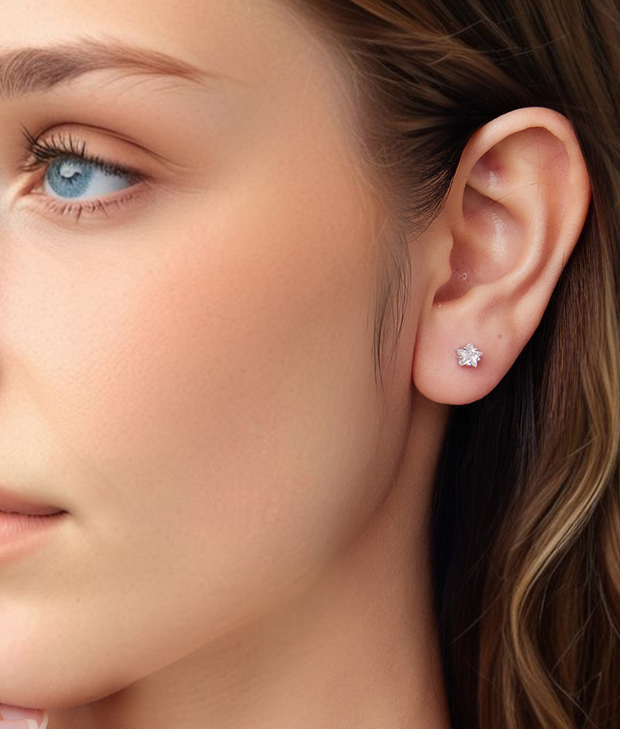 Cercei din Argint Crystal Starburst