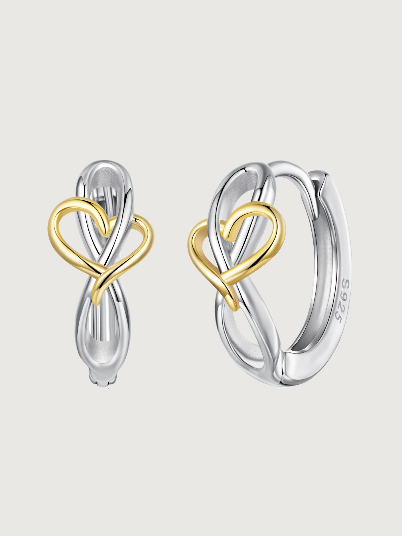 Cercei din Argint Infinite Love Hoop