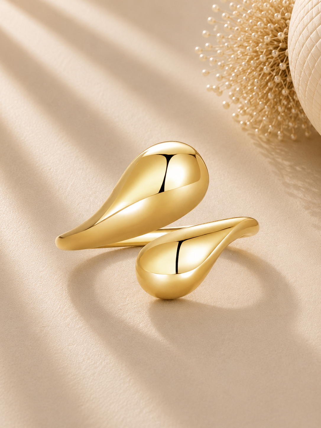 Inel din Argint Golden Flow