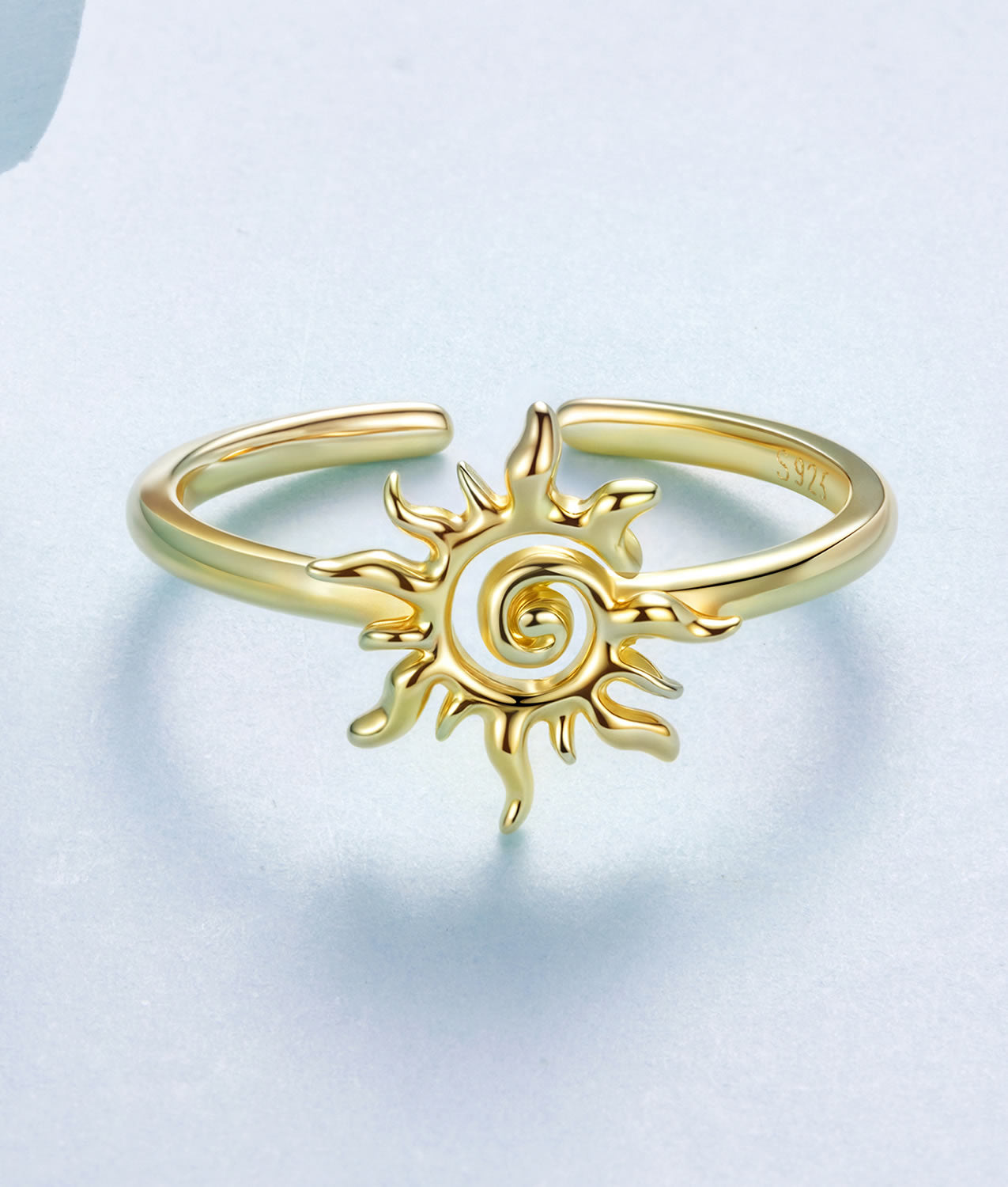 Inel din Argint Golden Sunbeam