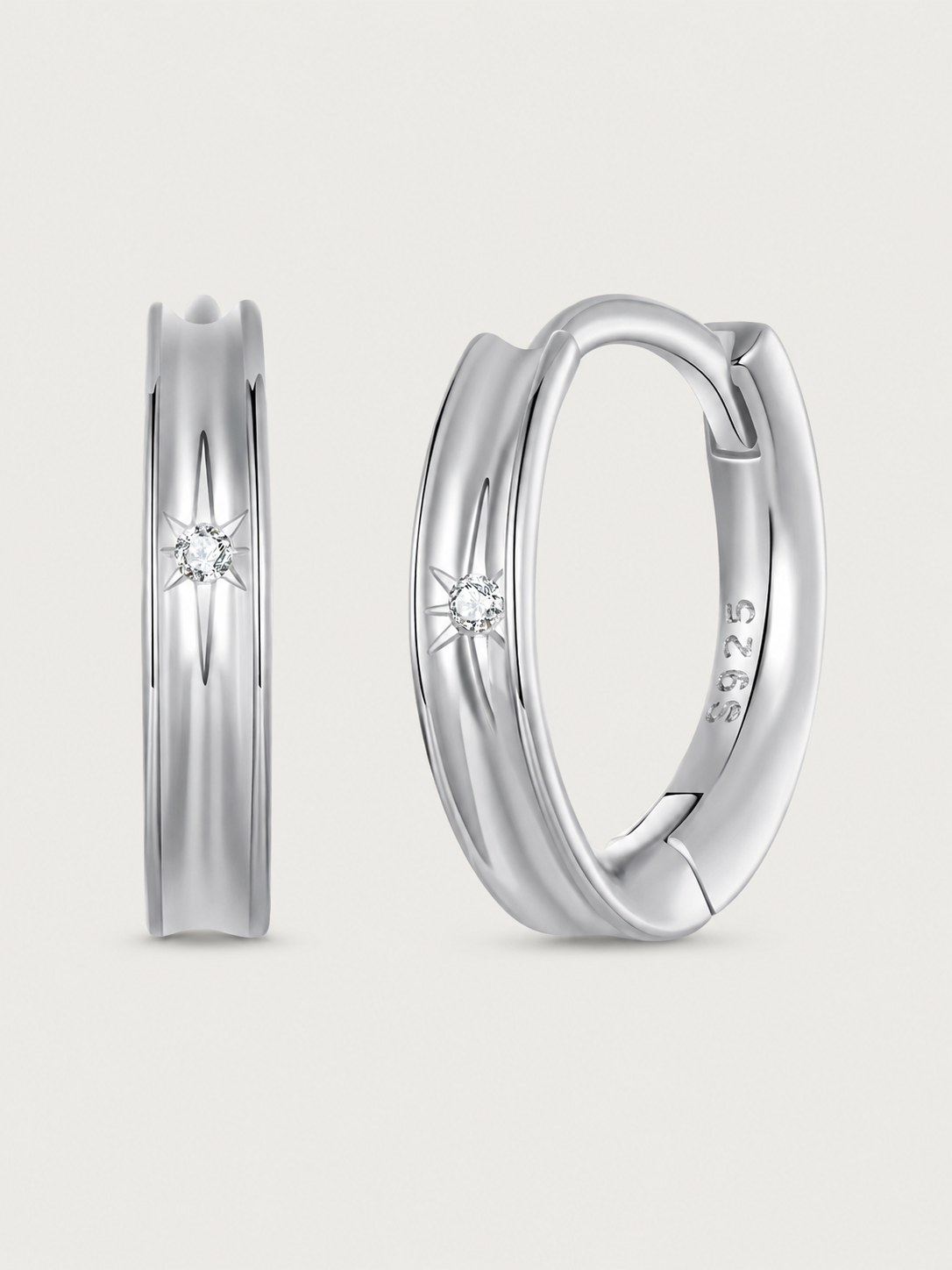 Cercei din Argint Celestial Glow cu zirconiu 5A