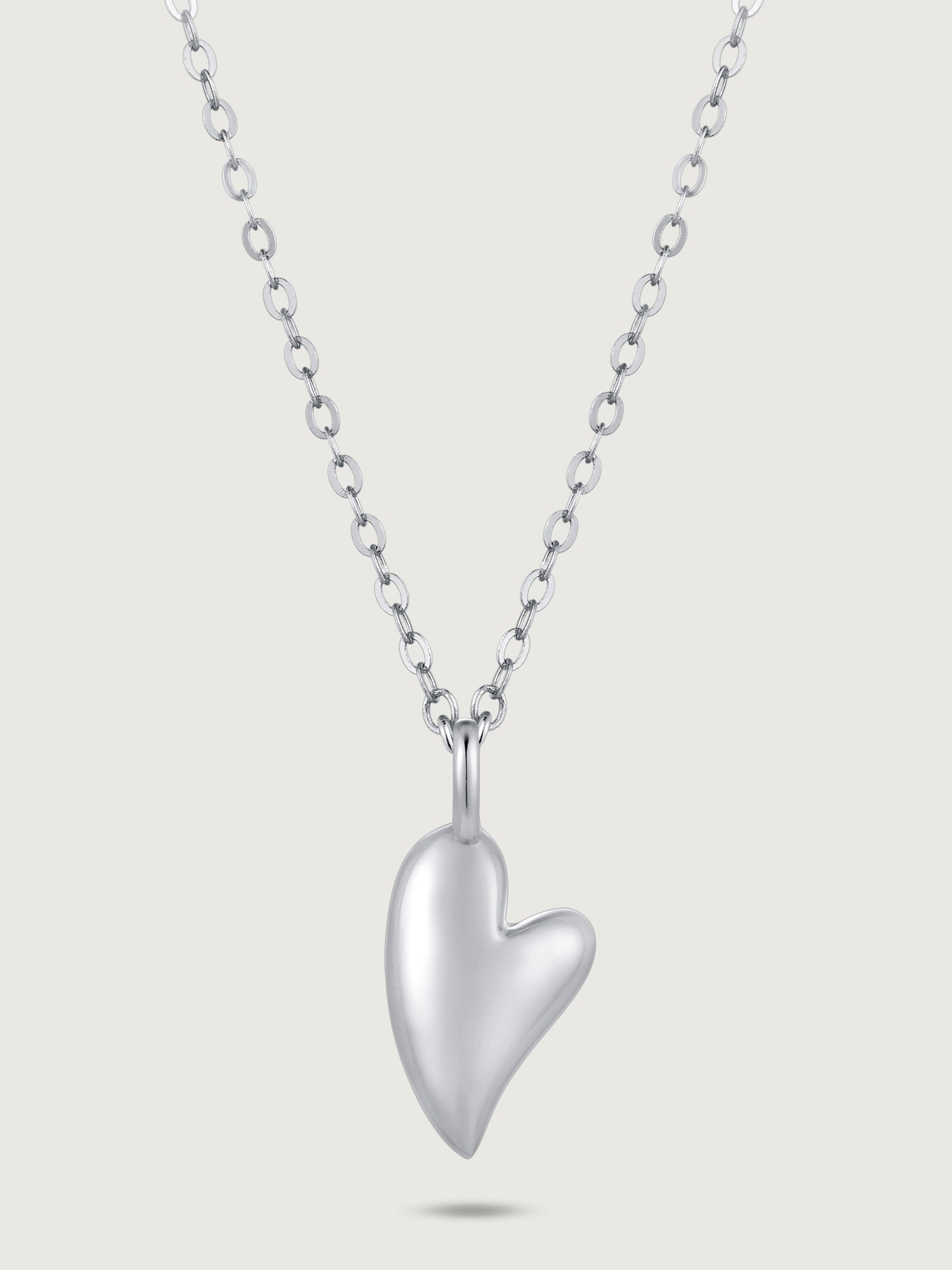 Colier din Argint Silver Sculpted Love Heart