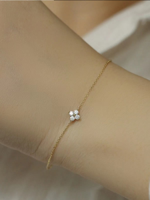 Bratara din Argint Gold Celestial Mini Flora