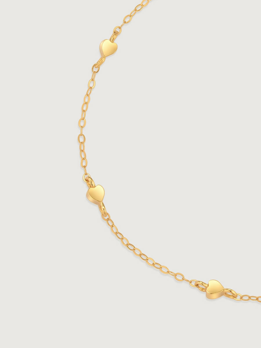 Bratara din Argint Gold Heartline Whisper