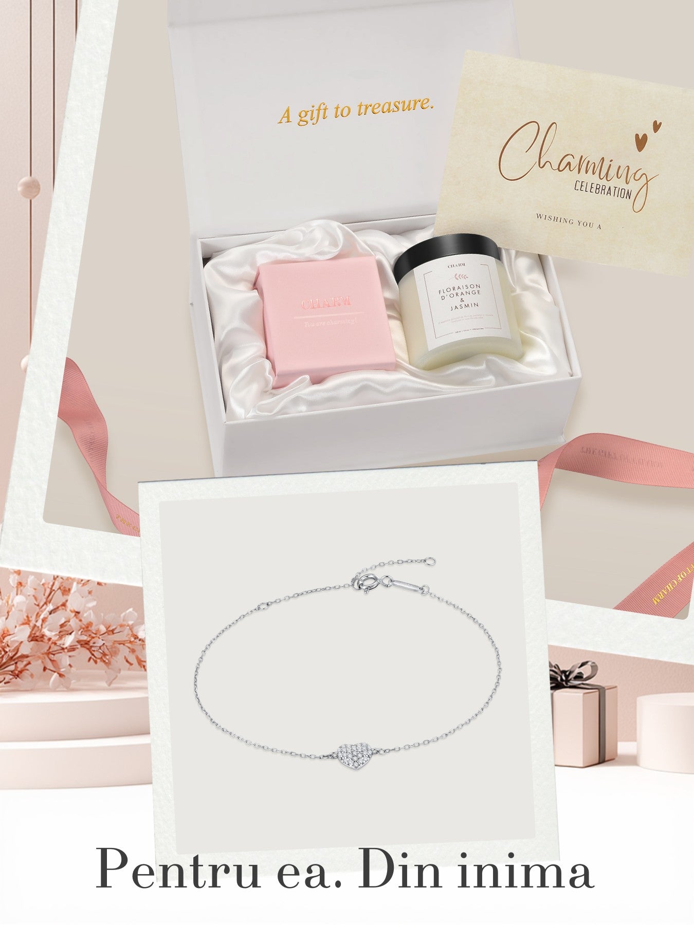 Set Cadou Silver Petit Cœur