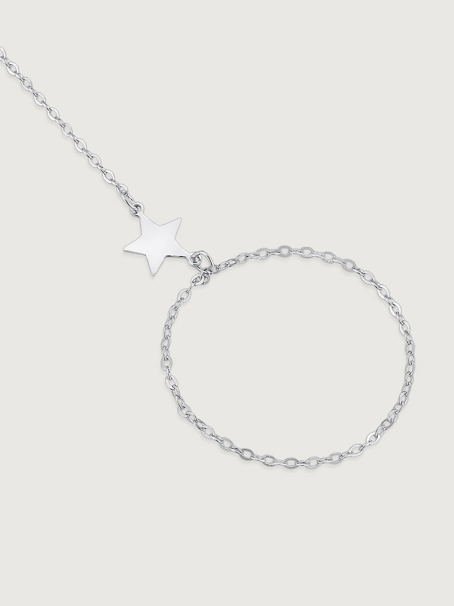 Bratara din Argint Silver Celestial Moon & Star