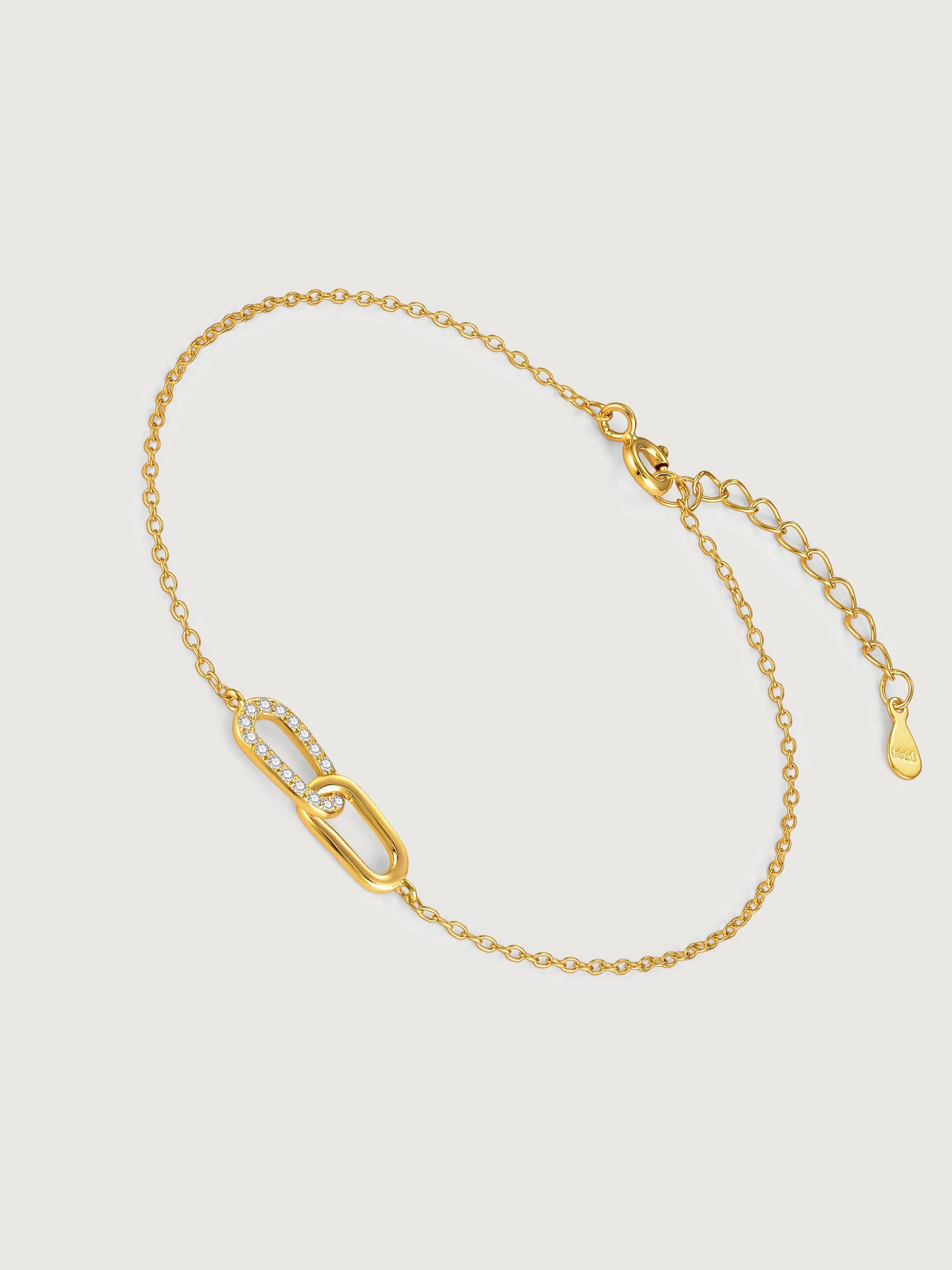 Bratara din Argint Gold Linked Radiance