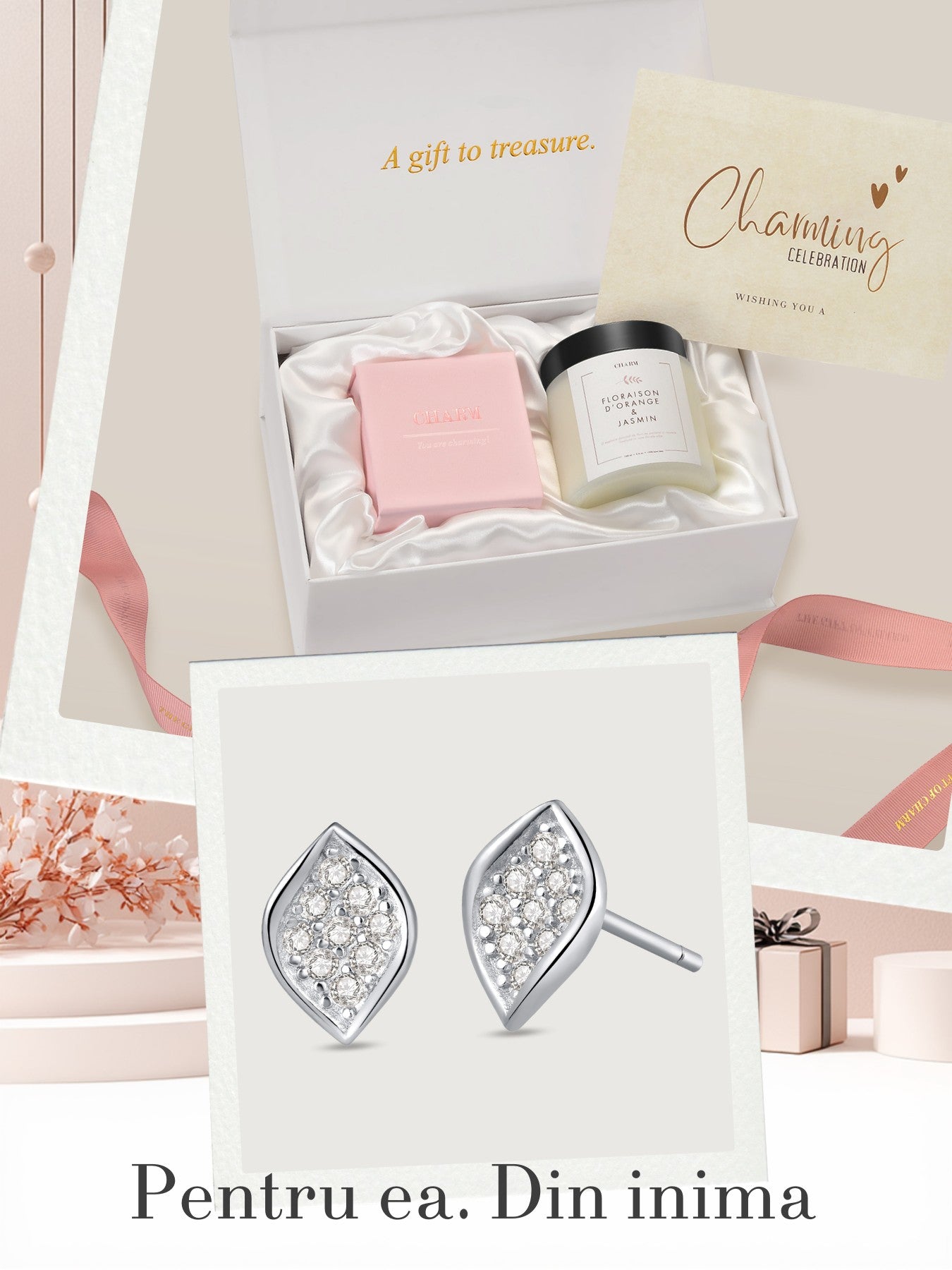 Set Cadou Silver Marquise Glow