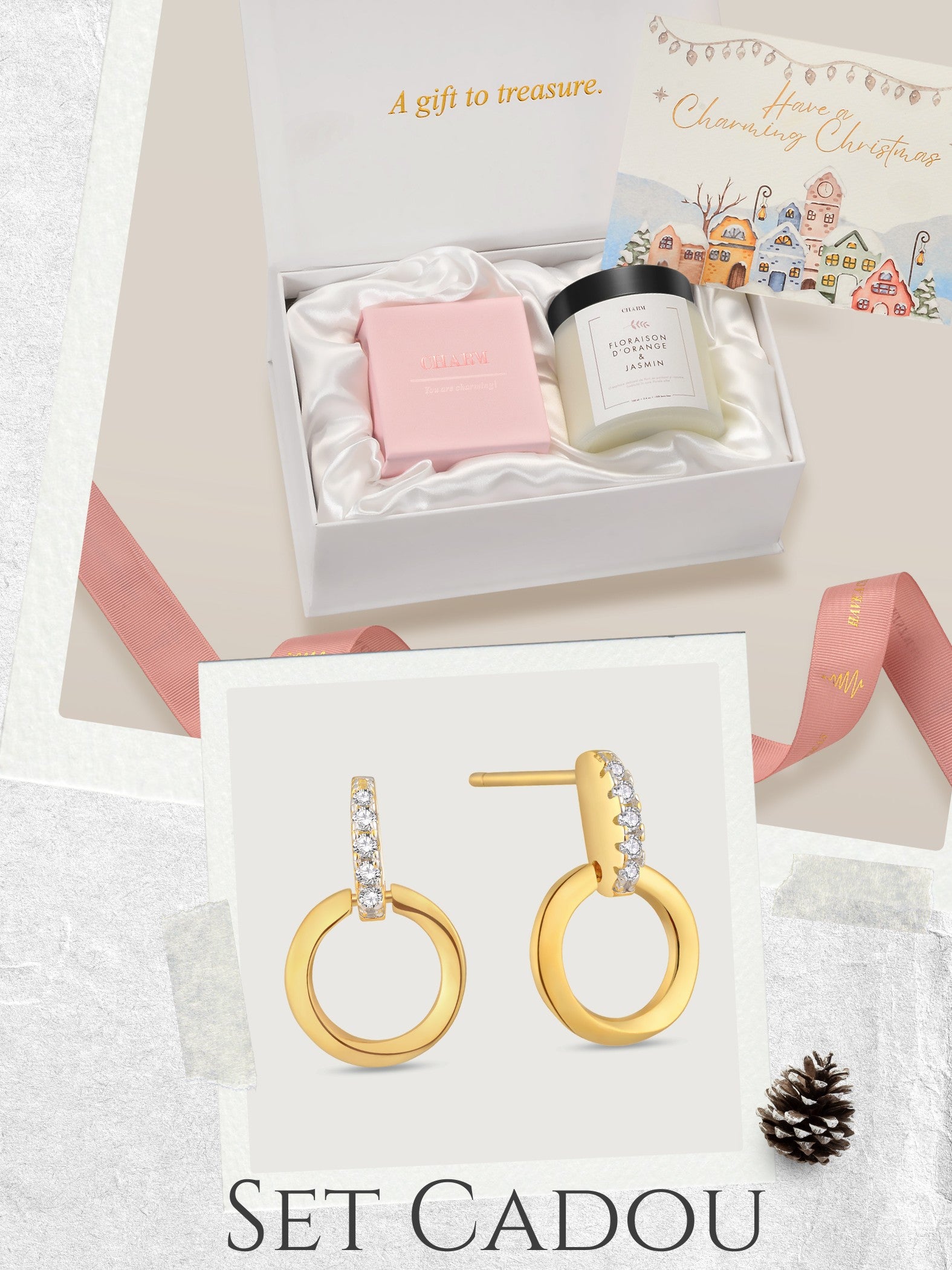 Set Cadou Gold Radiant Loop