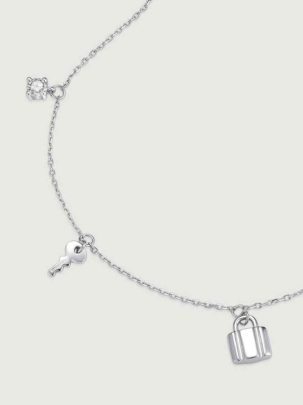 Colier din Argint Silver Locked in Love