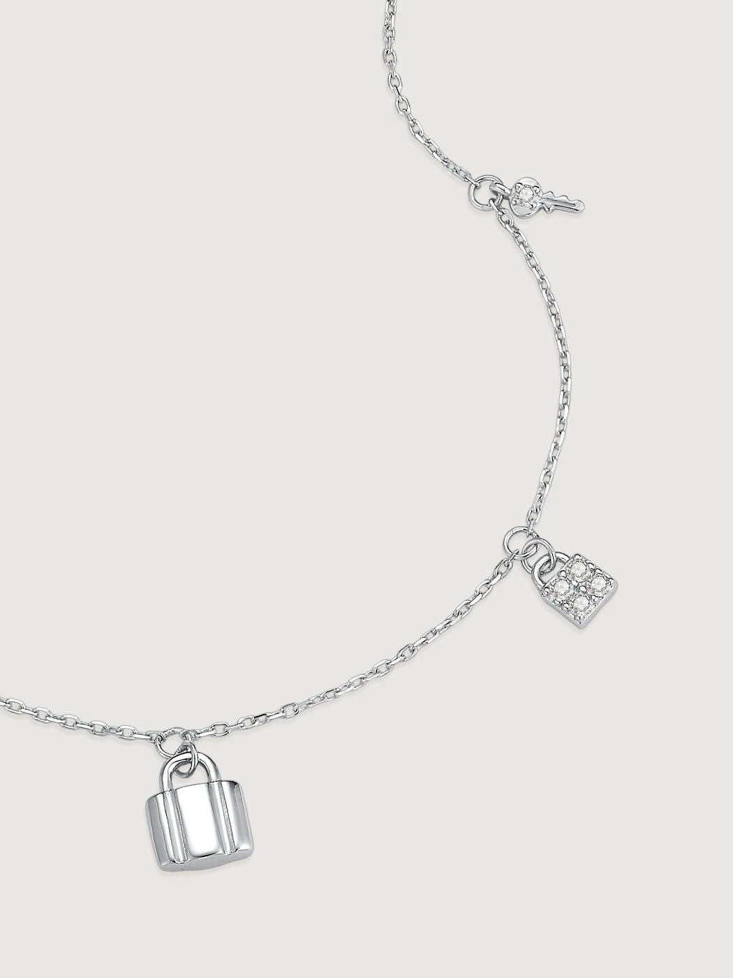 Colier din Argint Silver Locked in Love