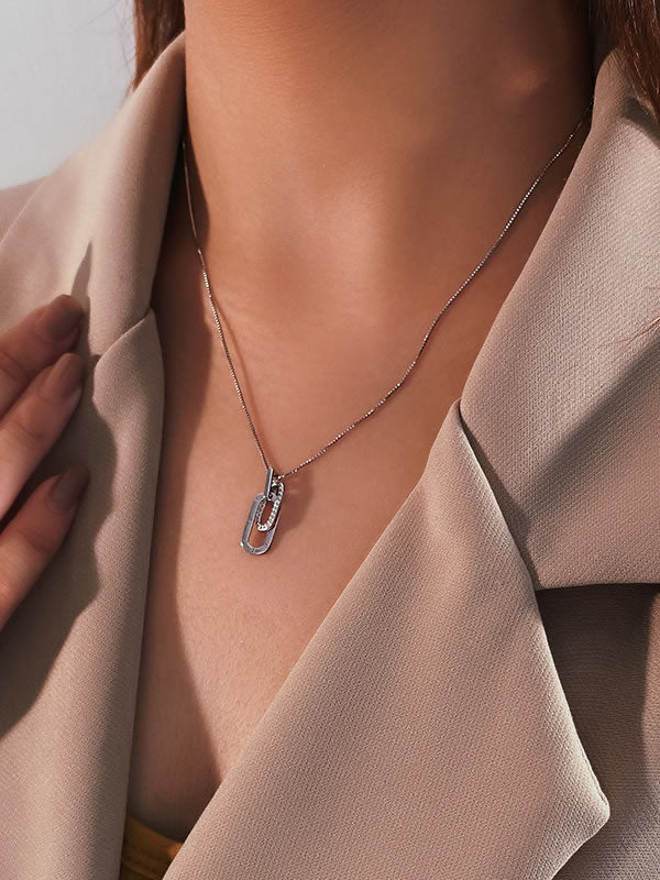 Colier din Argint Gold Eternal Links