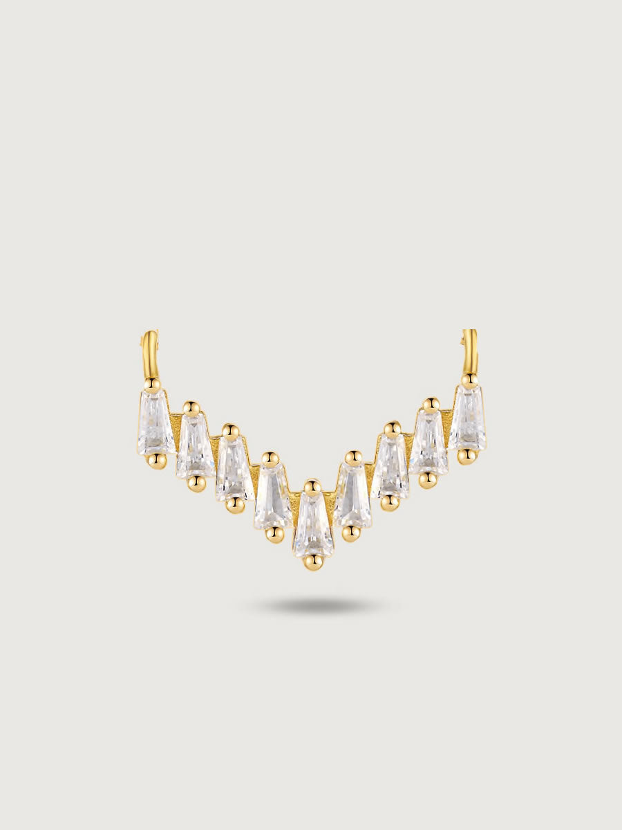 Colier din Argint Gold V-Shine