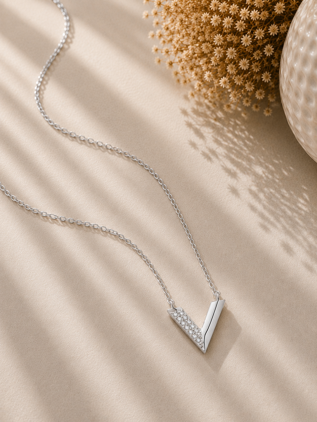 Colier din Argint Silver V-Shaped Sparkle