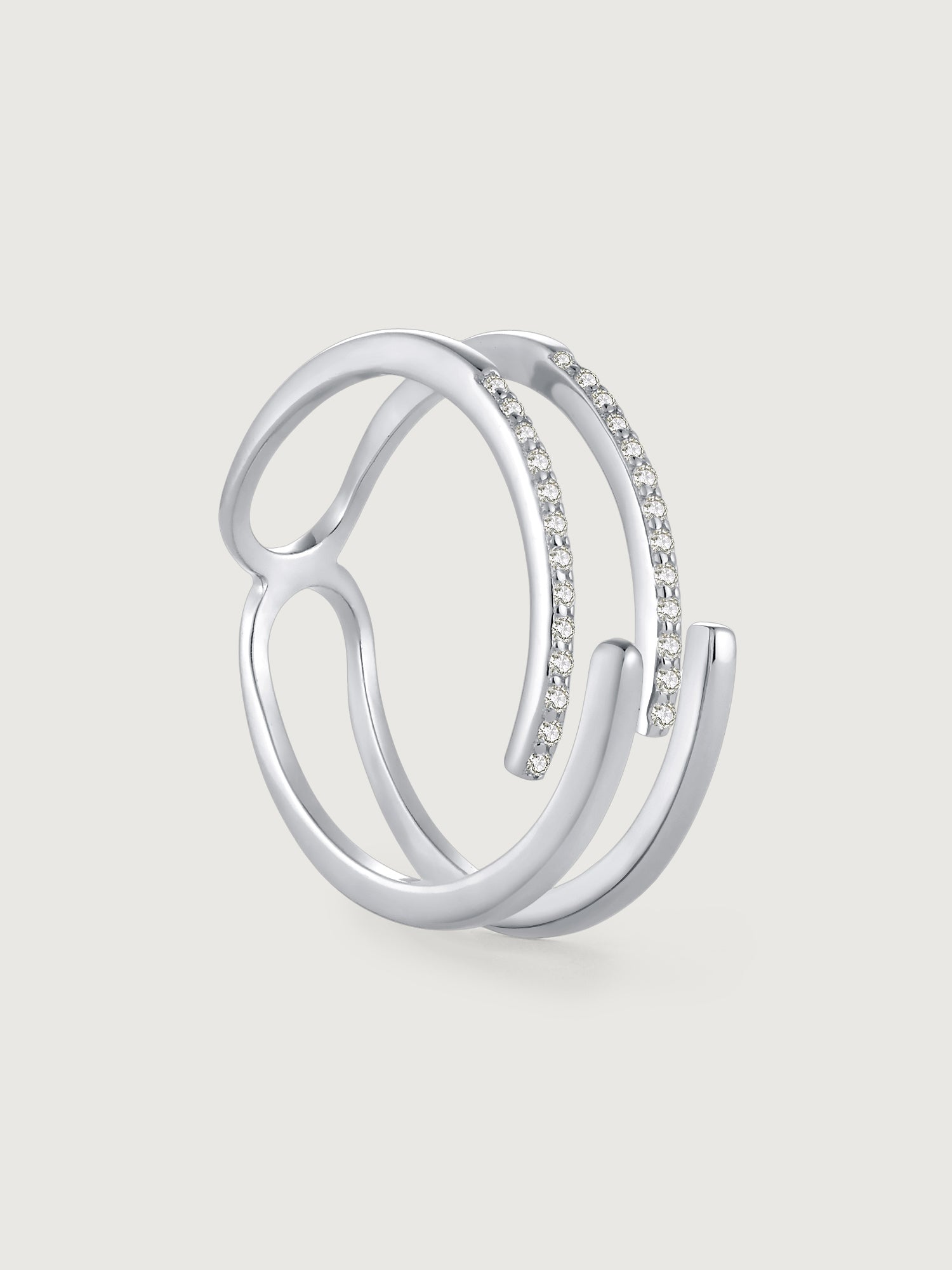 Inel din Argint Silver Sparkle Flow