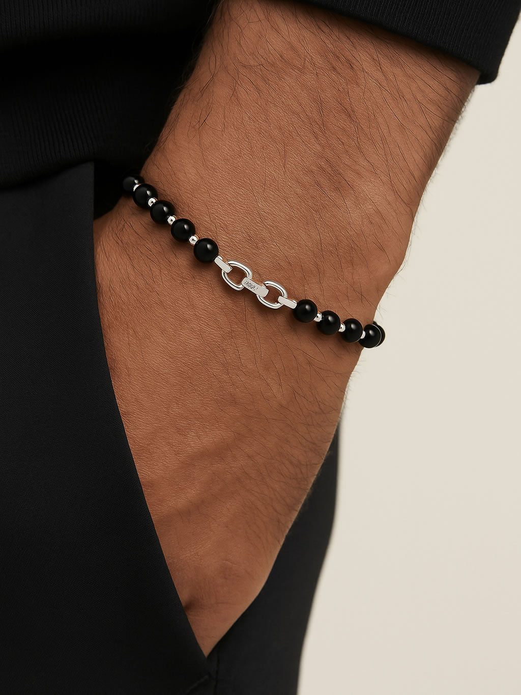 Bratara din Argint Men Black Onyx Equinox