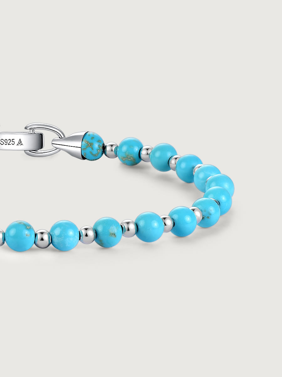 Bratara din Argint Men Turquoise Equinox