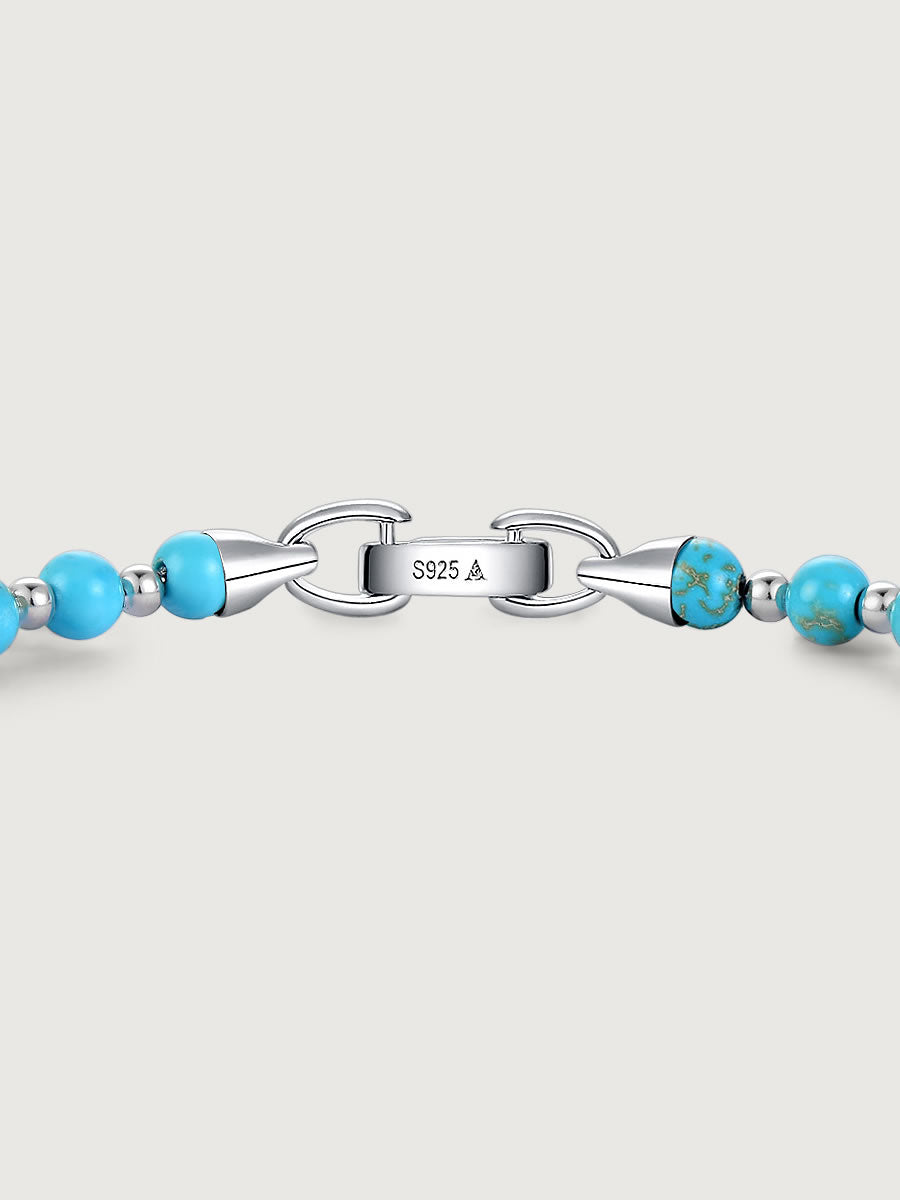 Bratara din Argint Men Turquoise Equinox