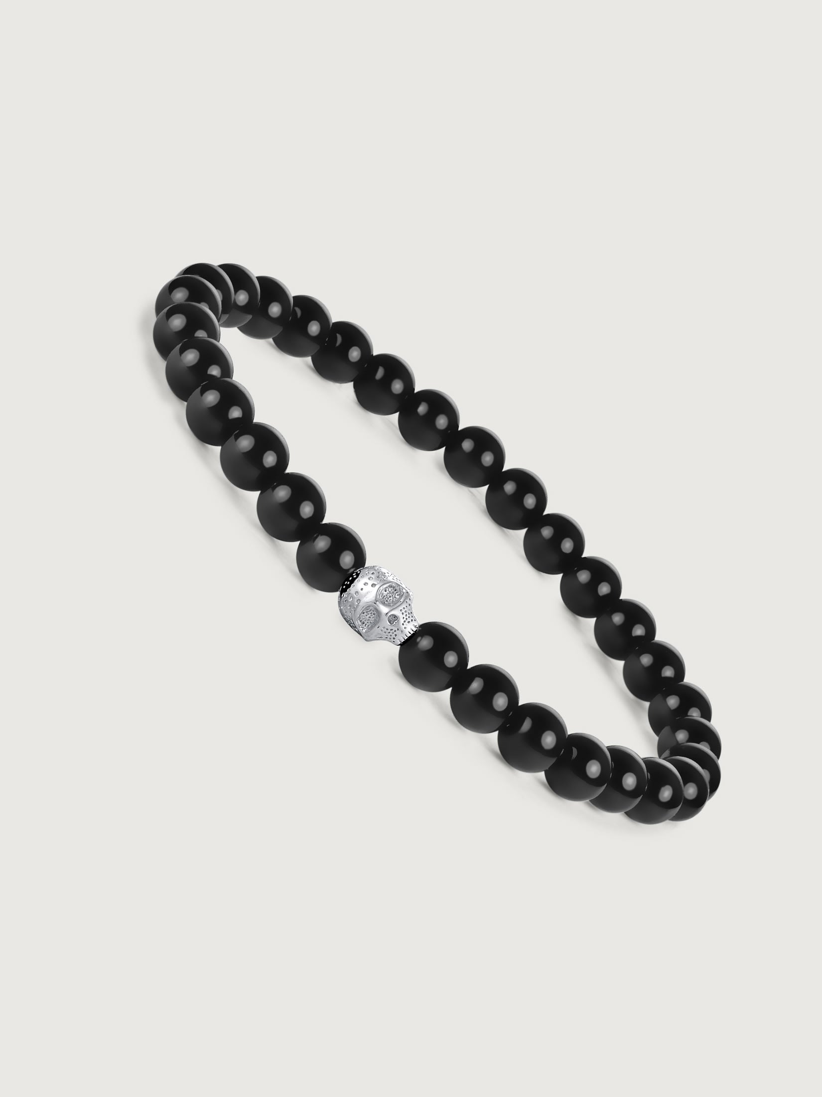 Bratara din Argint Men Eclipse Skull