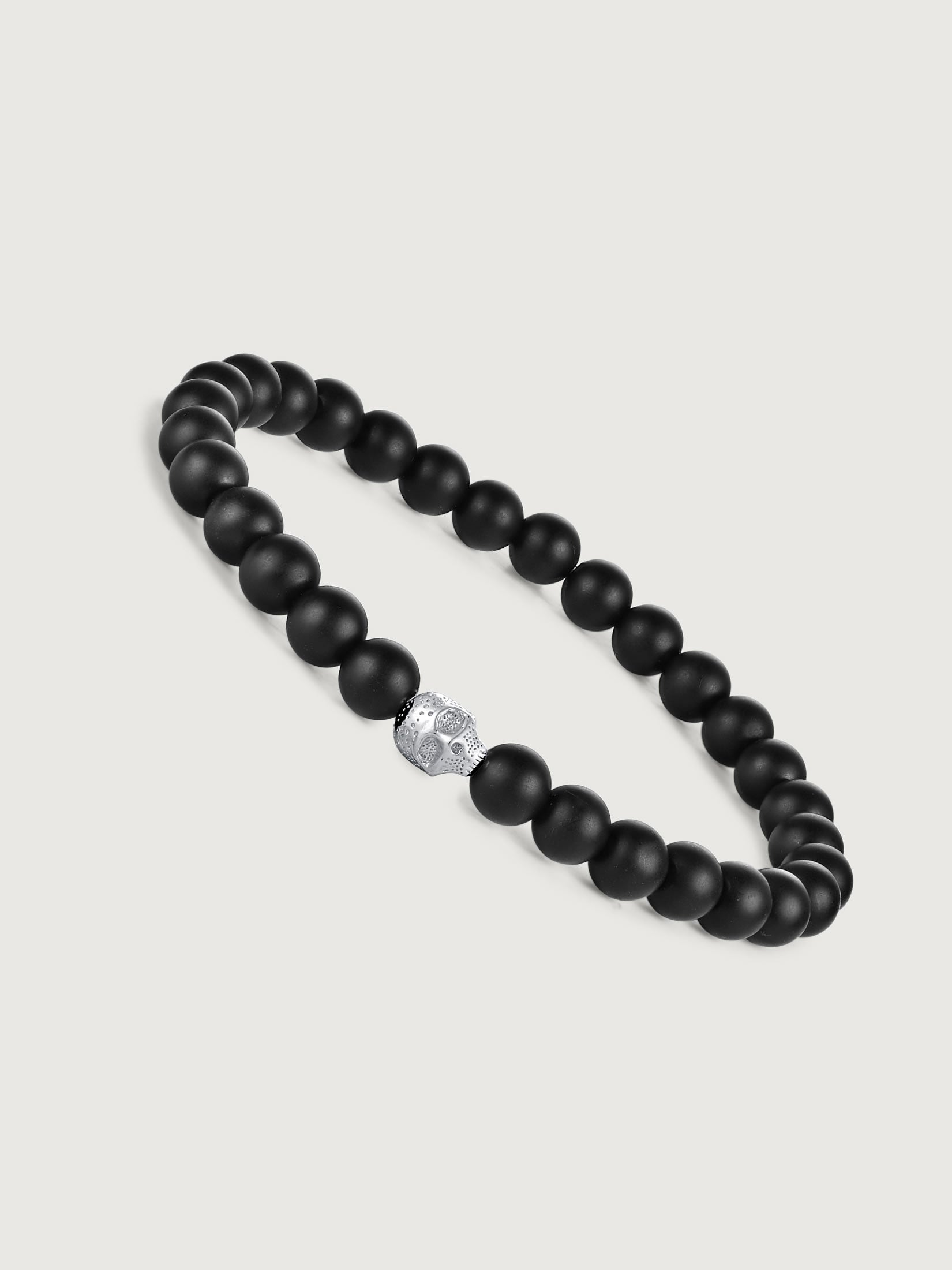 Bratara din Argint Men Nightfall Skull