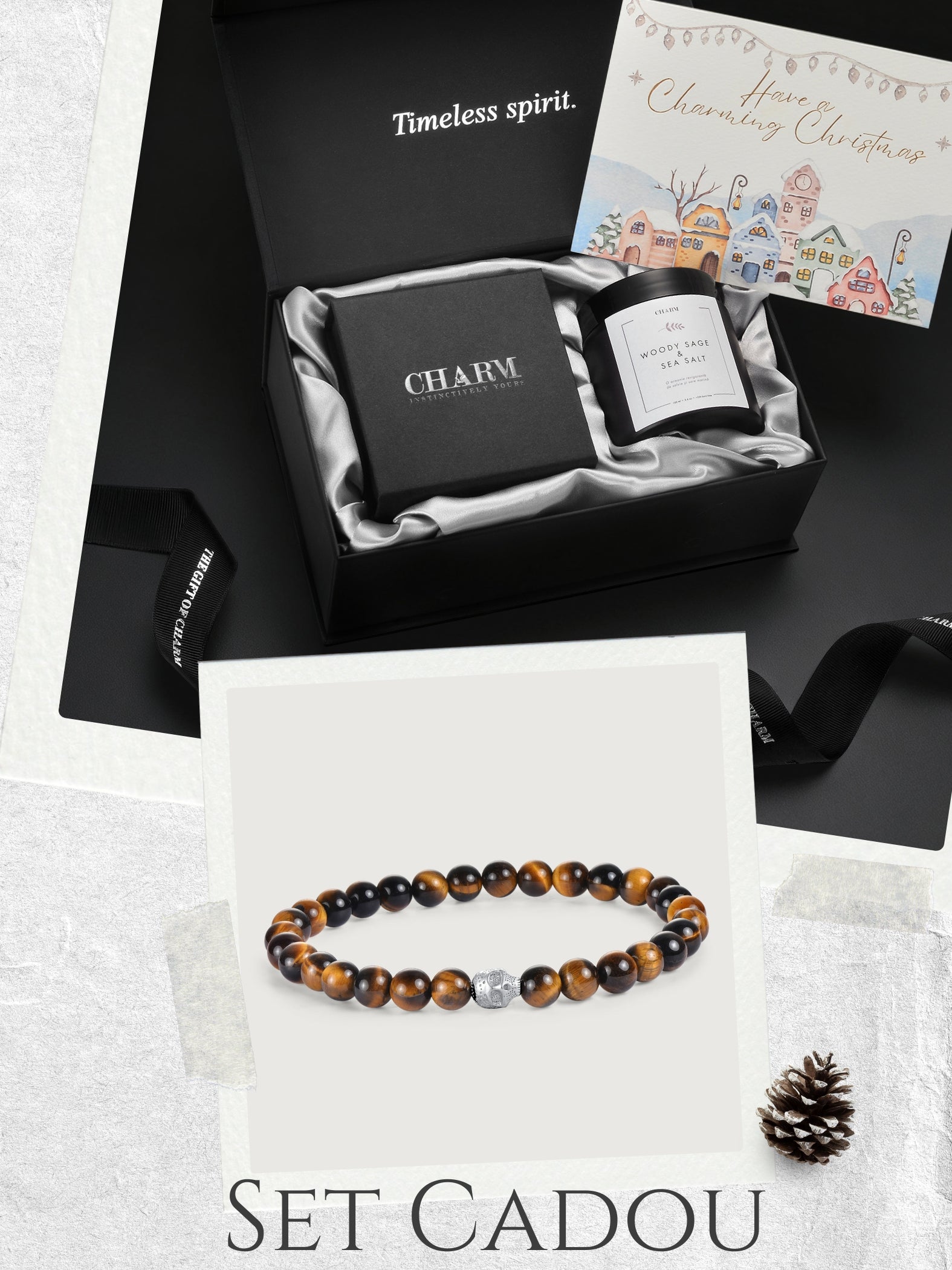 Set Cadou Men Amber Skull