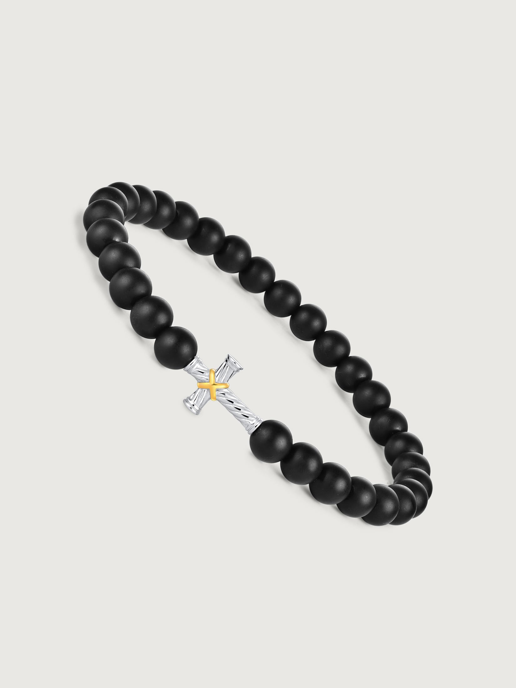 Bratara din Argint Men Nightfall Cross