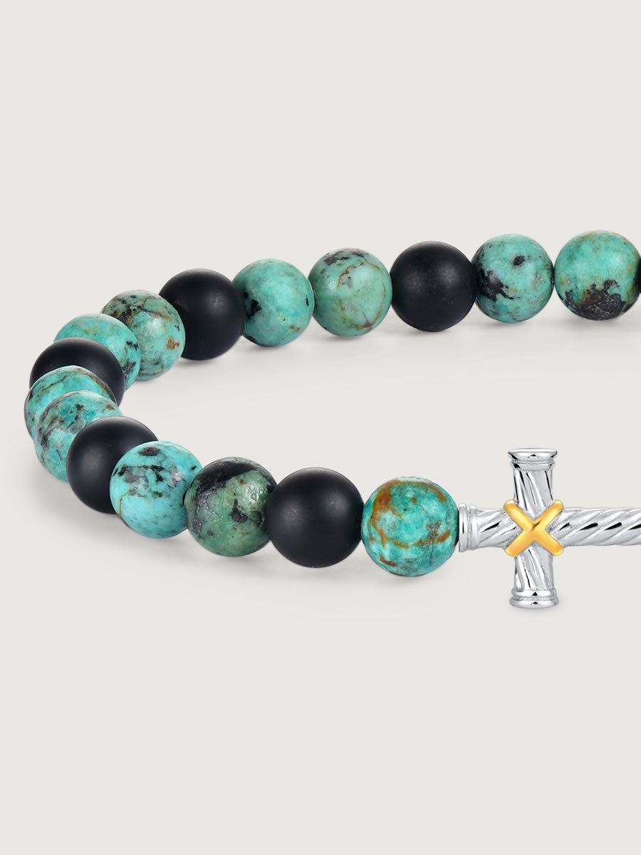 Bratara din Argint Men Nomad Cross