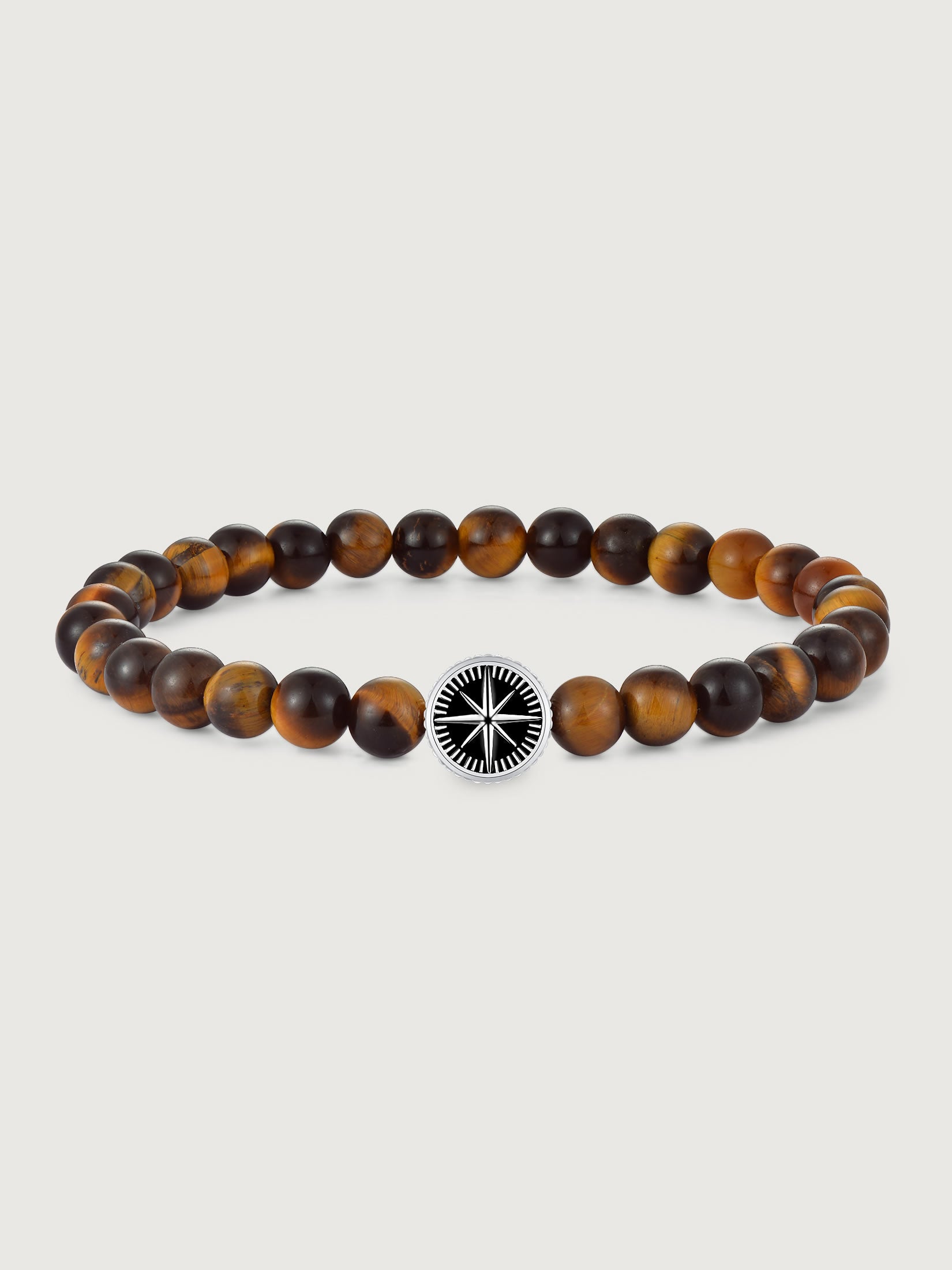 Bratara din Argint Men Amber Compass