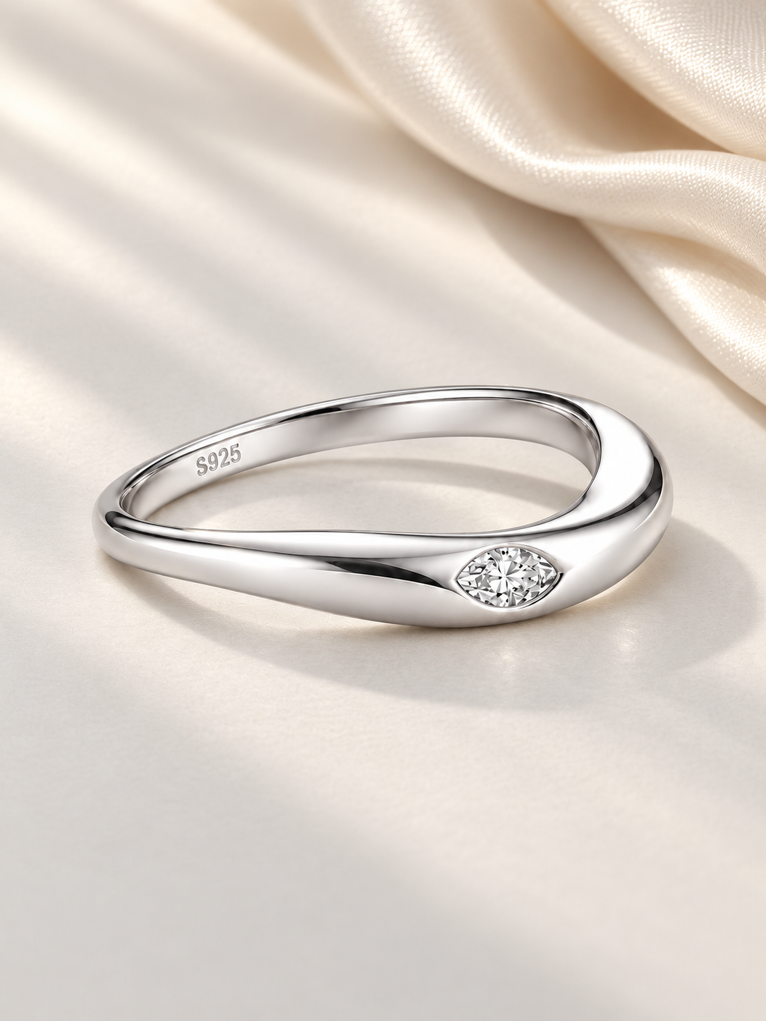 Inel din Argint Silver Sleek Marquise