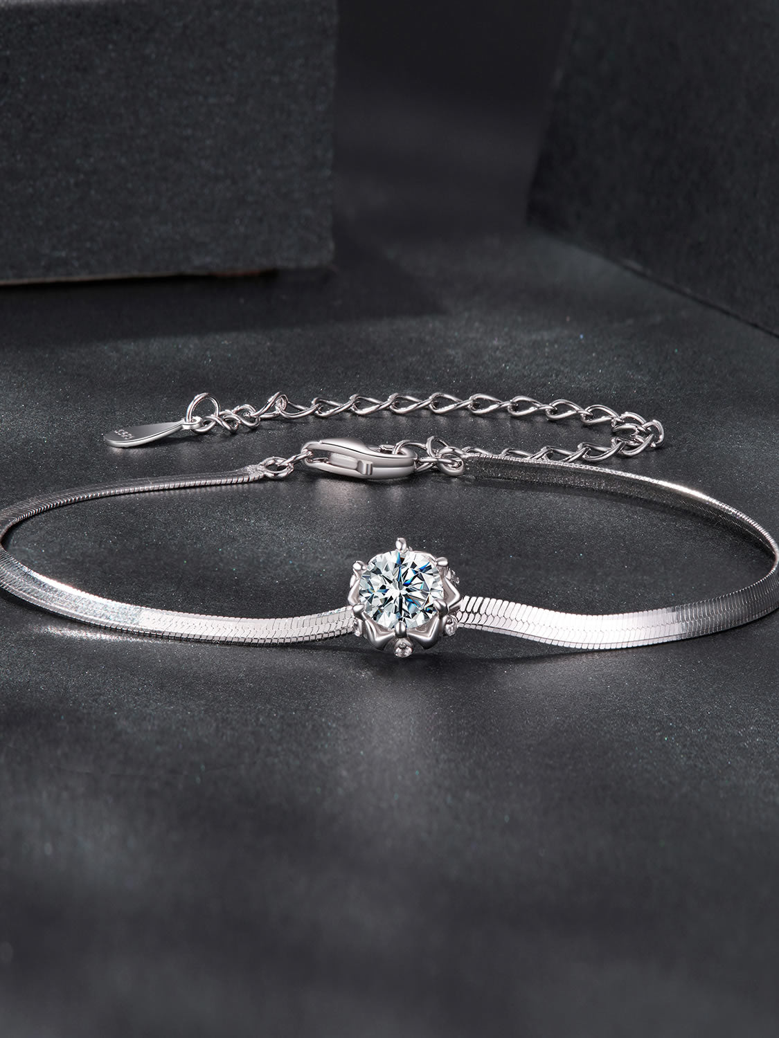 Bratara din Argint Moissanite Serene Glow