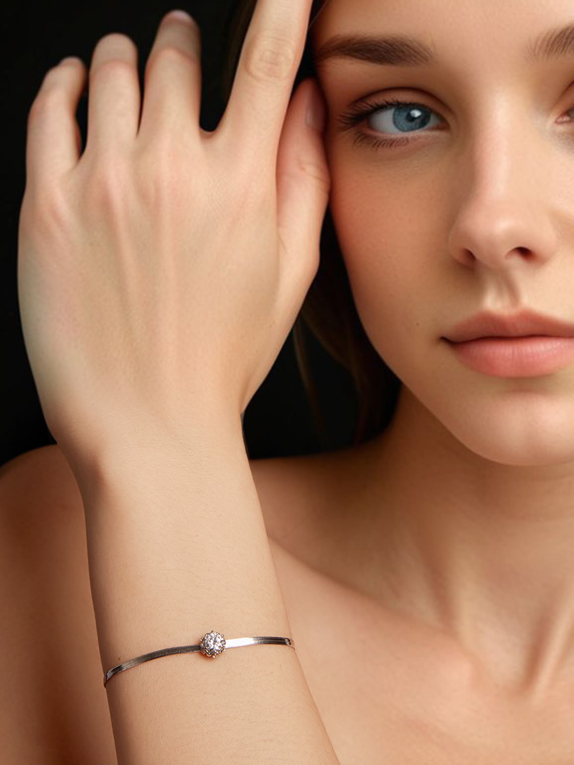 Bratara din Argint Moissanite Serene Glow