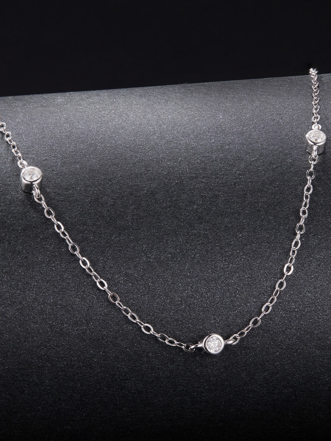 Colier din Argint Moissanite Silver Sparkle