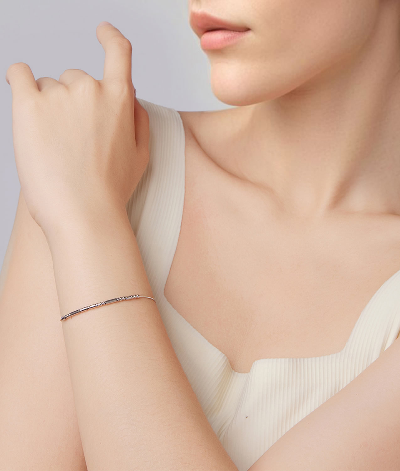 Bratara din argint Linear Grace