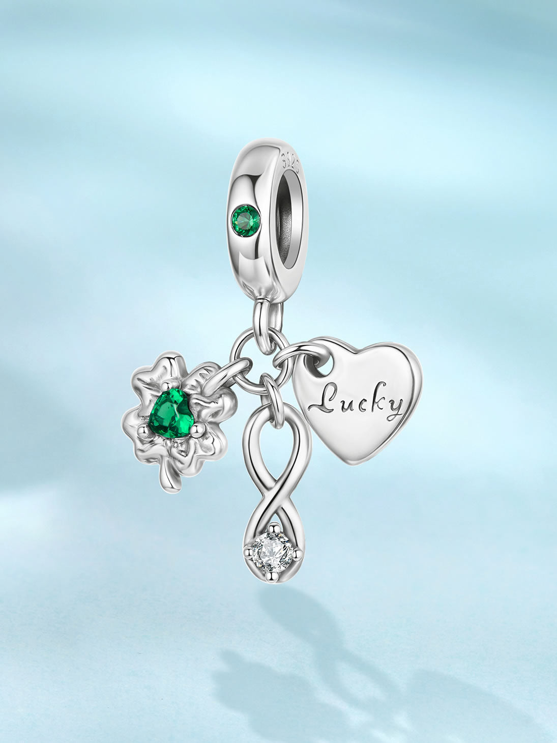 Colier din Argint Emerald Bloom – Lucky Spark