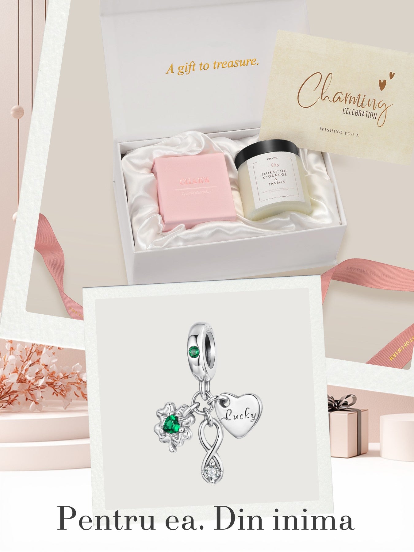 Set Cadou Emerald Bloom – Lucky Spark